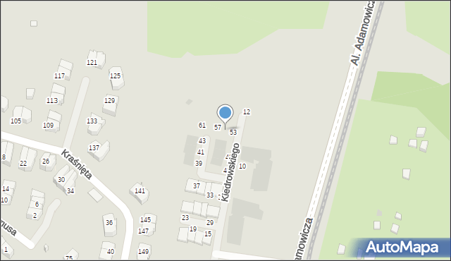 Gdańsk, Kiedrowskiego Wojciecha, 55, mapa Gdańska