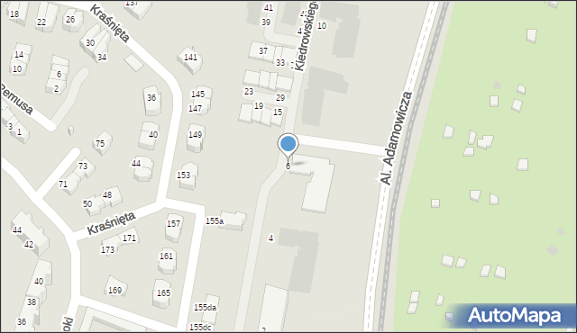 Gdańsk, Kiedrowskiego Wojciecha, 6, mapa Gdańska