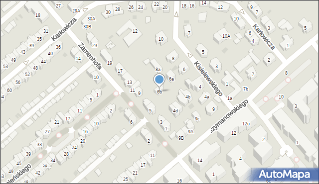 Gdańsk, Kisielewskiego-Kisiela Stefana, 6b, mapa Gdańska
