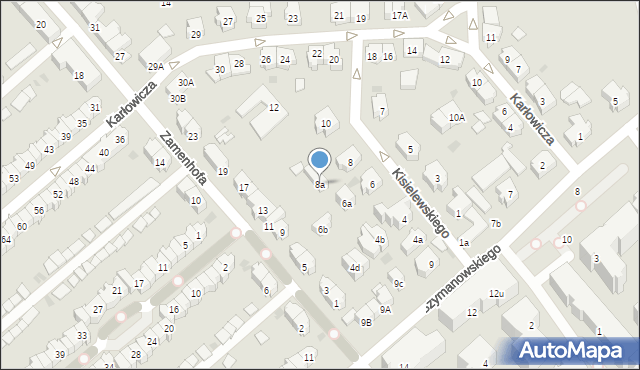 Gdańsk, Kisielewskiego-Kisiela Stefana, 8a, mapa Gdańska