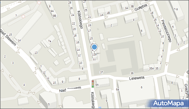 Gdańsk, Kilińskiego Jana, płk., 11b, mapa Gdańska