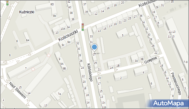Gdańsk, Kilińskiego Jana, płk., 27, mapa Gdańska
