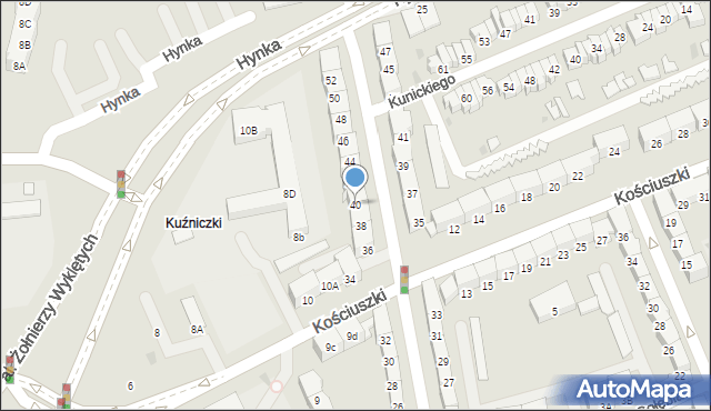 Gdańsk, Kilińskiego Jana, płk., 40, mapa Gdańska