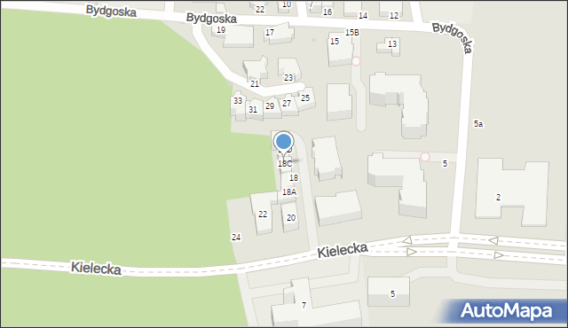 Gdynia, Kielecka, 20B, mapa Gdyni