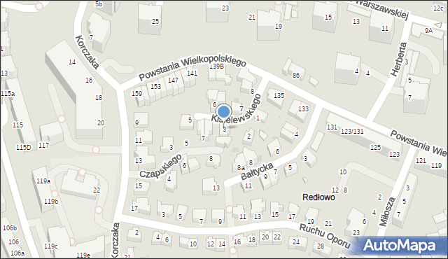 Gdynia, Kisielewskiego-Kisiela Stefana, 3, mapa Gdyni