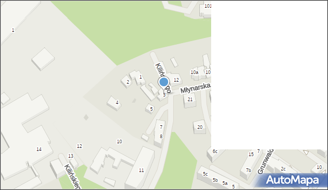 Goleniów, Kilińskiego Jana, płk., 3, mapa Goleniów