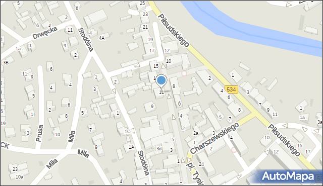 Golub-Dobrzyń, Kilińskiego Jana, płk., 11, mapa Golub-Dobrzyń
