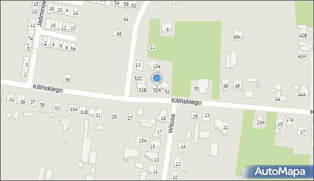 Góra Kalwaria, Kilińskiego Jana, płk., 52A, mapa Góra Kalwaria