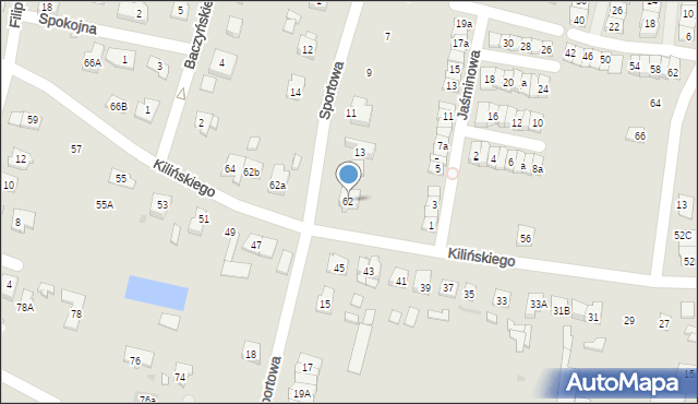 Góra Kalwaria, Kilińskiego Jana, płk., 62, mapa Góra Kalwaria