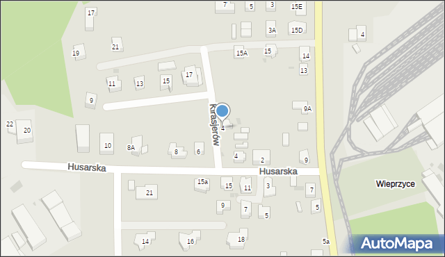 Gorzów Wielkopolski, Kirasjerów, 4, mapa Gorzów Wielkopolski
