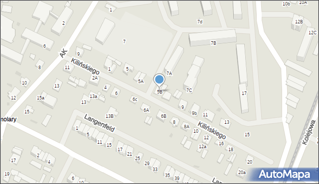 Gostynin, Kilińskiego Jana, płk., 5B, mapa Gostynin