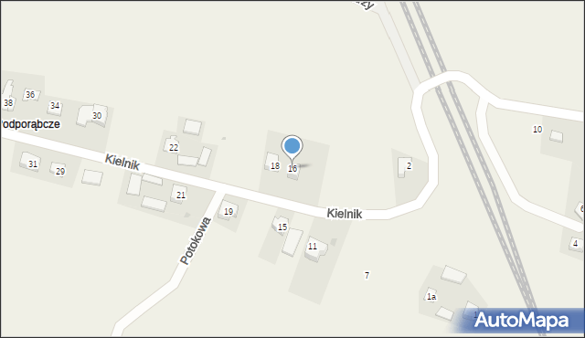 Goszcza, Kielnik, 16, mapa Goszcza