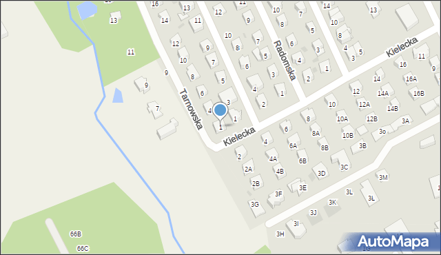 Grodzisk Mazowiecki, Kielecka, 1, mapa Grodzisk Mazowiecki