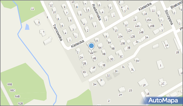 Grodzisk Mazowiecki, Kielecka, 4A, mapa Grodzisk Mazowiecki