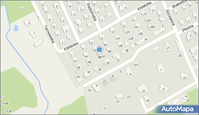 Grodzisk Mazowiecki, Kielecka, 6B, mapa Grodzisk Mazowiecki