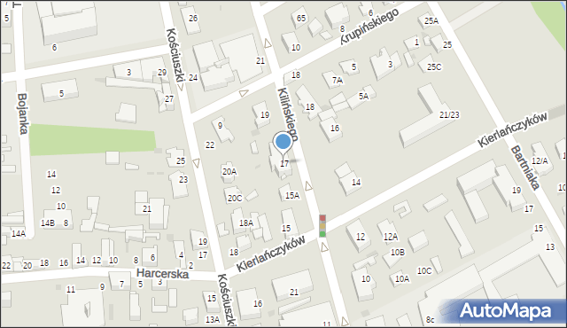 Grodzisk Mazowiecki, Kilińskiego Jana, płk., 17, mapa Grodzisk Mazowiecki