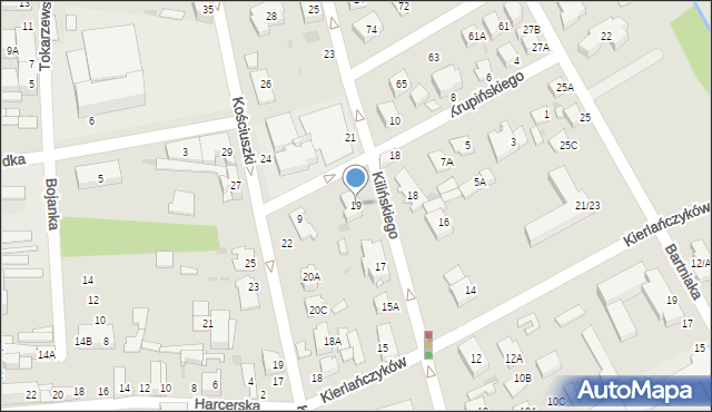 Grodzisk Mazowiecki, Kilińskiego Jana, płk., 19, mapa Grodzisk Mazowiecki