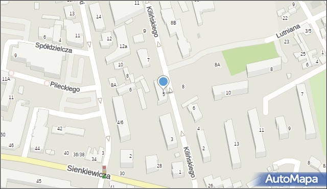 Grodzisk Mazowiecki, Kilińskiego Jana, płk., 5, mapa Grodzisk Mazowiecki