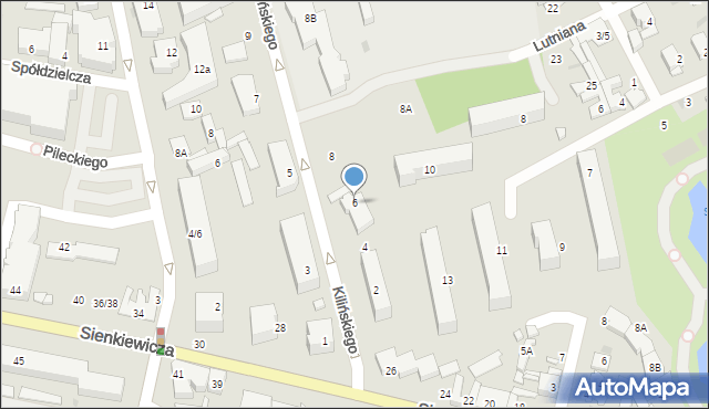 Grodzisk Mazowiecki, Kilińskiego Jana, płk., 6, mapa Grodzisk Mazowiecki