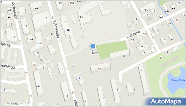 Grodzisk Mazowiecki, Kilińskiego Jana, płk., 8A, mapa Grodzisk Mazowiecki
