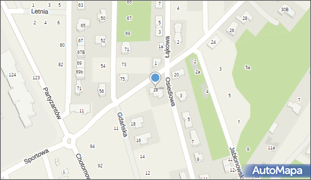 Jabłonna, Kisielewskiego-Kisiela Stefana, 18, mapa Jabłonna