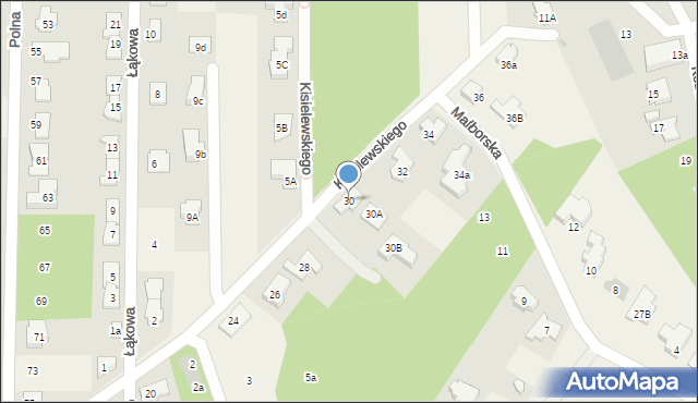 Jabłonna, Kisielewskiego-Kisiela Stefana, 30, mapa Jabłonna