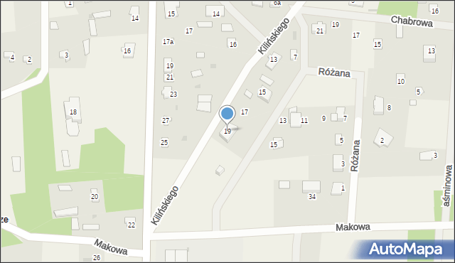 Kamieńczyk, Kilińskiego Jana, płk., 19, mapa Kamieńczyk