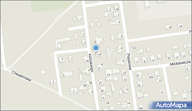 Kargowa, Kilińskiego Jana, płk., 11, mapa Kargowa