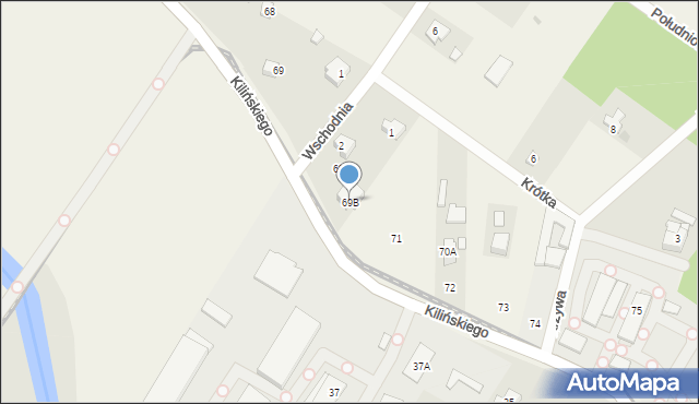 Kazimierz, Kilińskiego Jana, płk., 69B, mapa Kazimierz