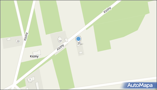 Kiciny, Kiciny, 34a, mapa Kiciny