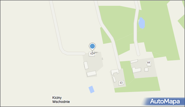 Kiciny, Kiciny, 42A, mapa Kiciny