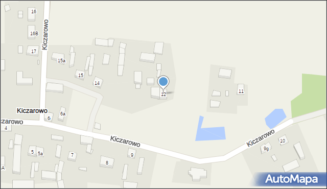 Kiczarowo, Kiczarowo, 12, mapa Kiczarowo