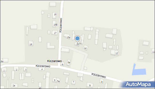 Kiczarowo, Kiczarowo, 15, mapa Kiczarowo
