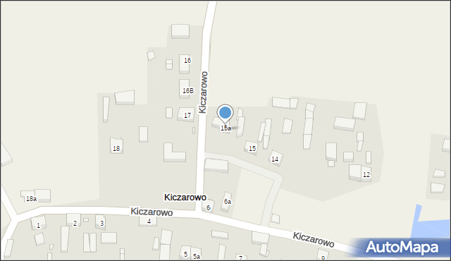 Kiczarowo, Kiczarowo, 15a, mapa Kiczarowo