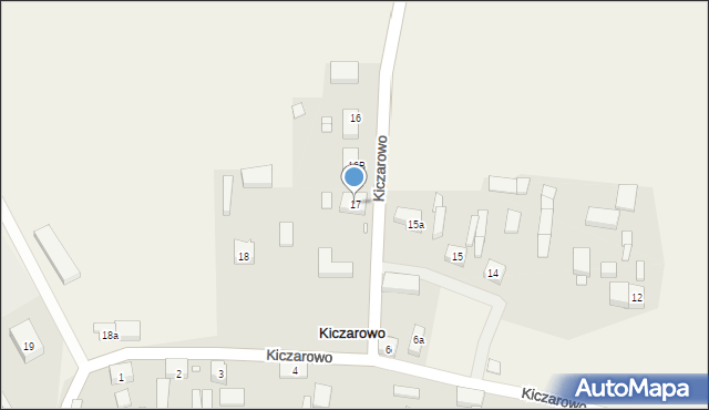 Kiczarowo, Kiczarowo, 17, mapa Kiczarowo