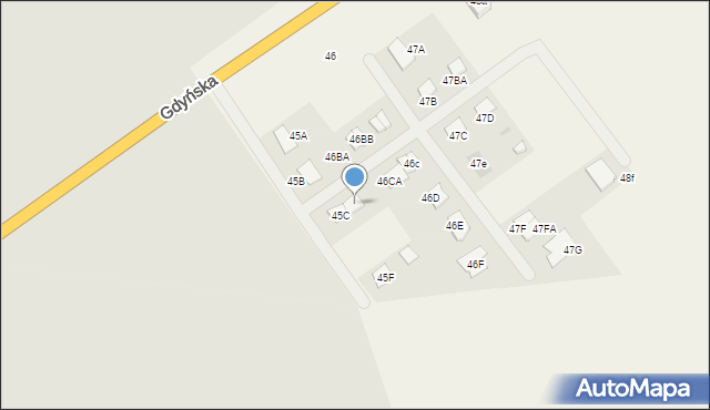 Kiczarowo, Kiczarowo, 45D, mapa Kiczarowo