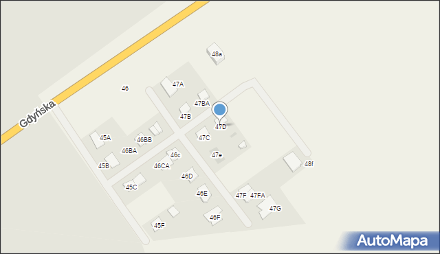 Kiczarowo, Kiczarowo, 47D, mapa Kiczarowo