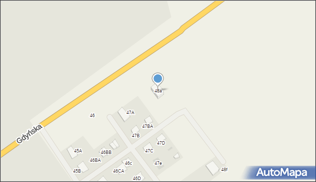 Kiczarowo, Kiczarowo, 48a, mapa Kiczarowo