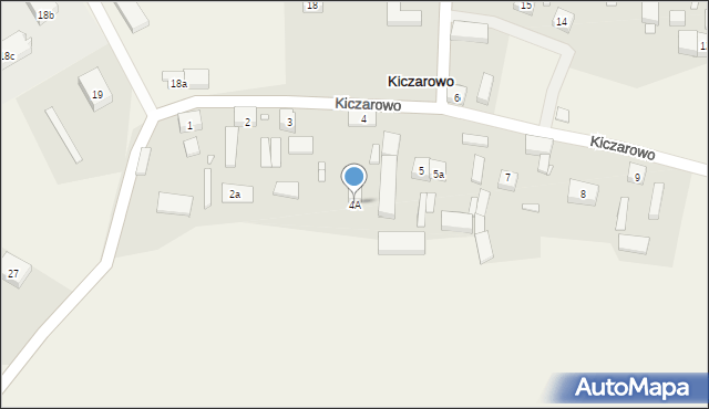 Kiczarowo, Kiczarowo, 4A, mapa Kiczarowo