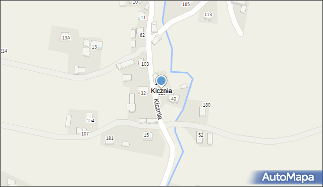 Kicznia, Kicznia, 145, mapa Kicznia