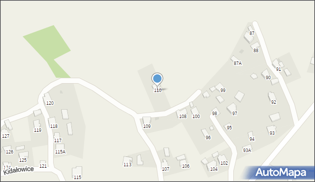 Kidałowice, Kidałowice, 110, mapa Kidałowice