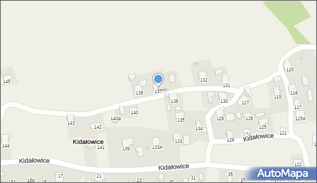 Kidałowice, Kidałowice, 137, mapa Kidałowice
