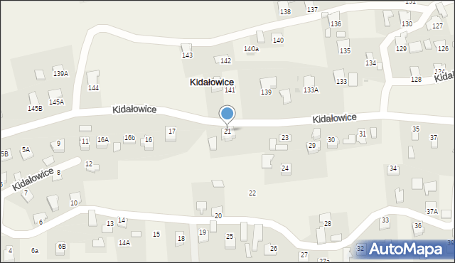 Kidałowice, Kidałowice, 21, mapa Kidałowice