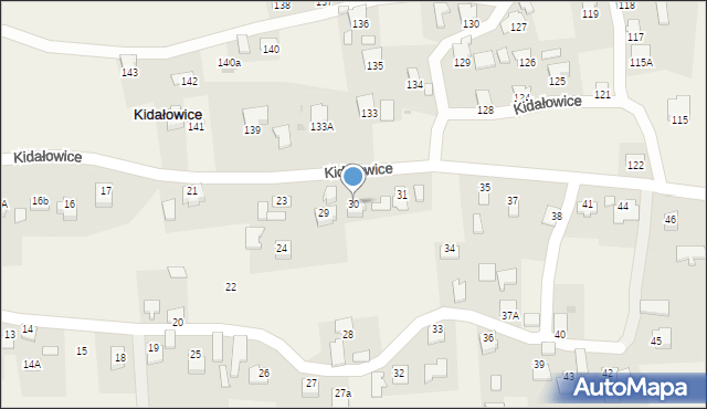 Kidałowice, Kidałowice, 30, mapa Kidałowice