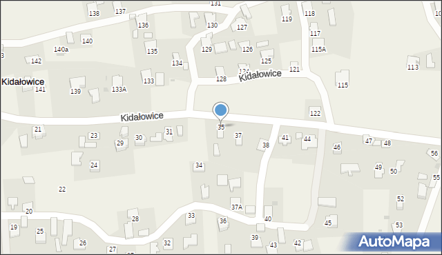 Kidałowice, Kidałowice, 35, mapa Kidałowice