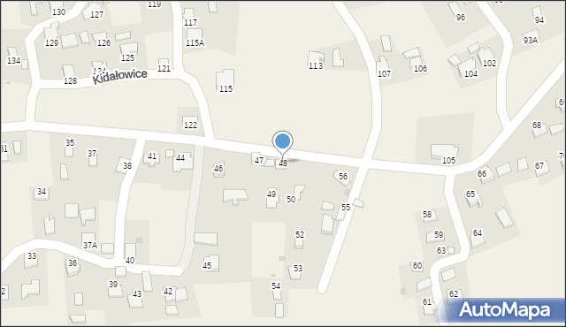 Kidałowice, Kidałowice, 48, mapa Kidałowice