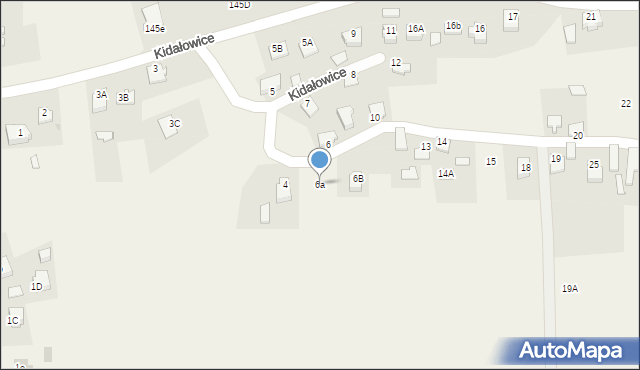 Kidałowice, Kidałowice, 6a, mapa Kidałowice