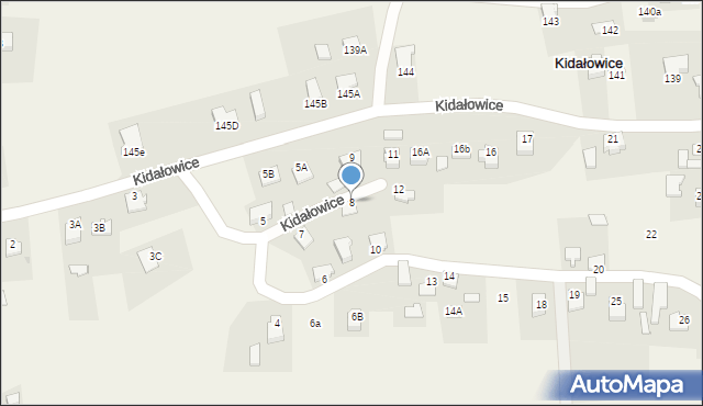 Kidałowice, Kidałowice, 8, mapa Kidałowice