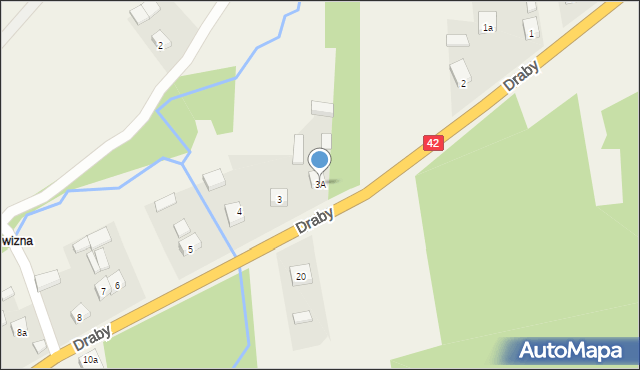 Kiedosy, Kiedosy, 3A, mapa Kiedosy