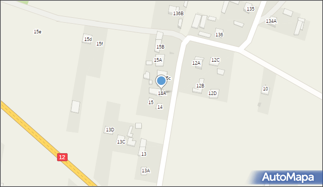 Kiedrzyn, Kiedrzyn, 14A, mapa Kiedrzyn